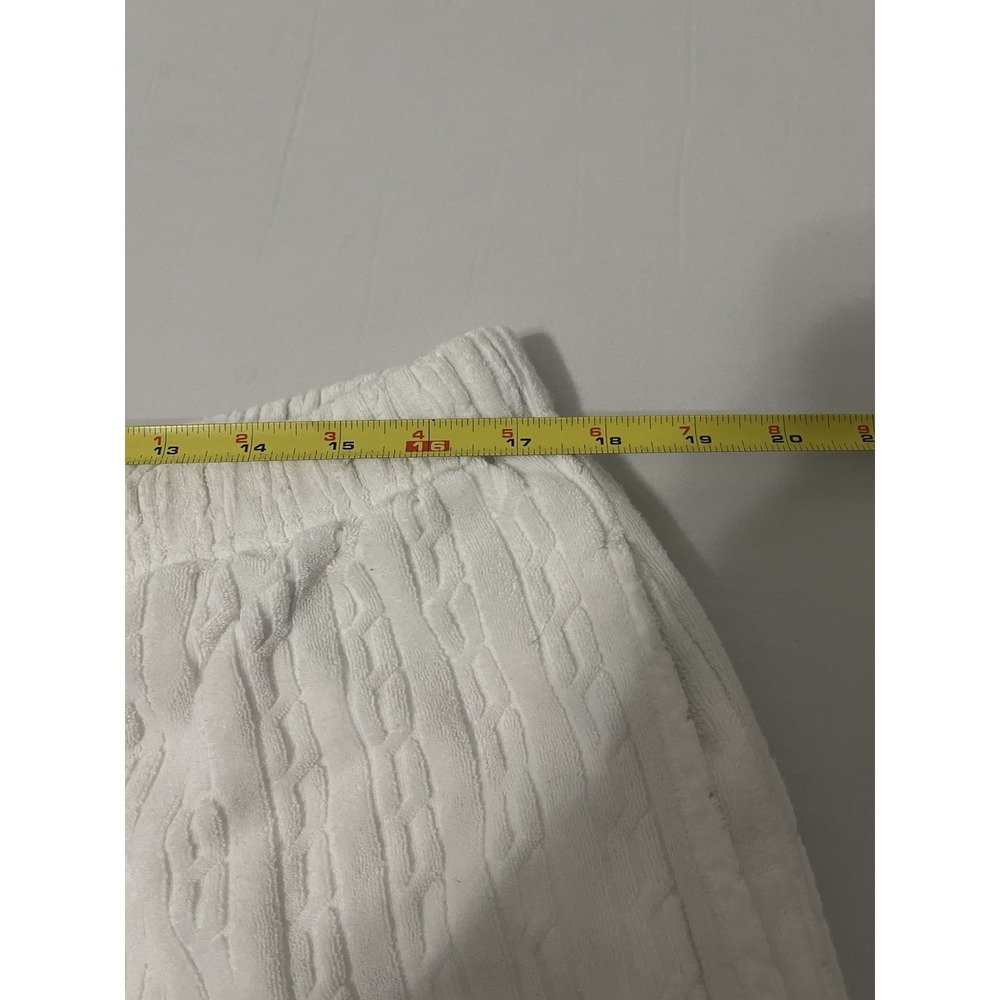 Supreme Cable Knit Terry Shorts Men's Size XL White SS18 - Picture 8 of 10